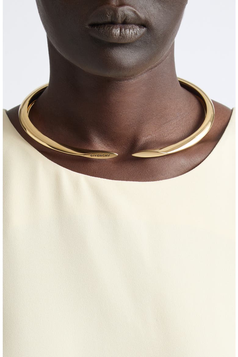 Pinch Golden Torque Necklace, Alternate, color, GOLDEN YELLOW
