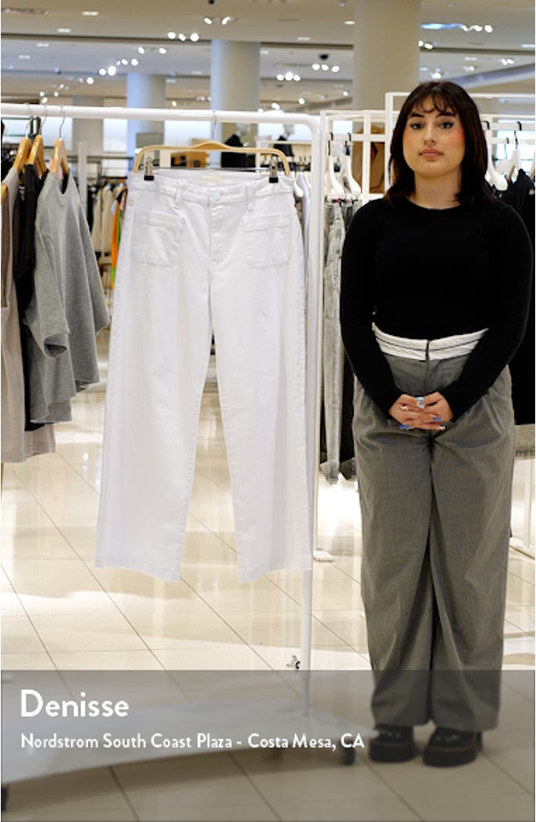 Meg Patch Pocket Wide Leg Jeans, sales video thumbnail