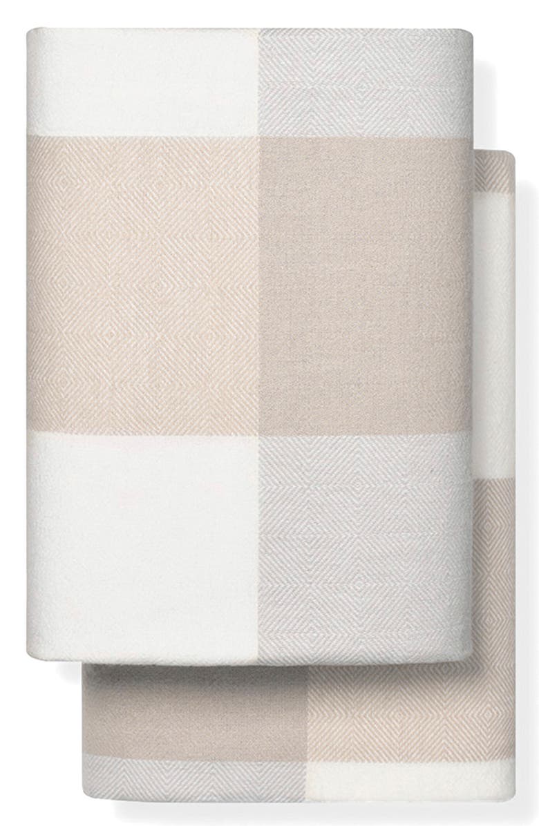 Boll & Branch Set of 2 Organic Cotton Flannel Pillowcases, Main, color, 