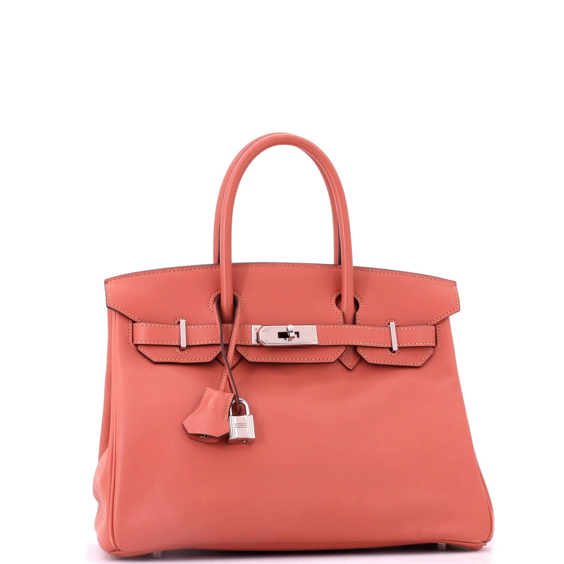 Birkin Handbag Pink Swift with Palladium Hardware 30, Alternate, color, Red