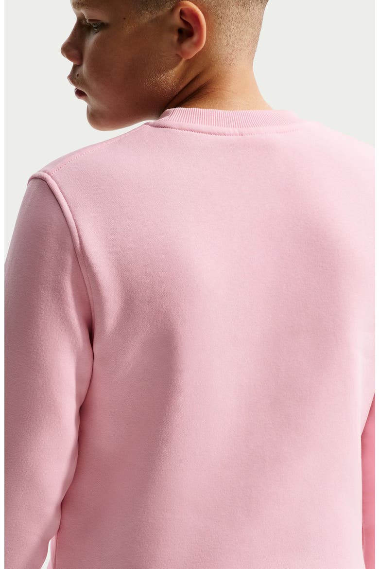 Kids' Logo Fleece Graphic Sweatshirt, Alternate, color, MEDIUM SOFT PINK/ MULTI COLOR