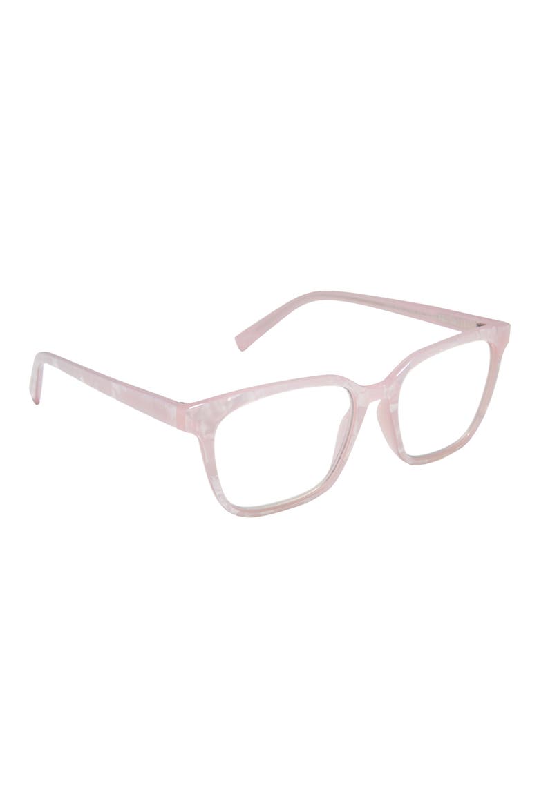 Alex 54mm Square Reading Glasses, Alternate, color, ROSE MARBLE