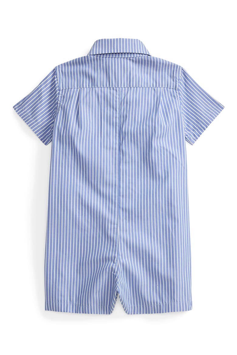 '50s Stripe Cotton Poplin Romper (Nordstrom Exclusive), Alternate, color, BLUE WHITE