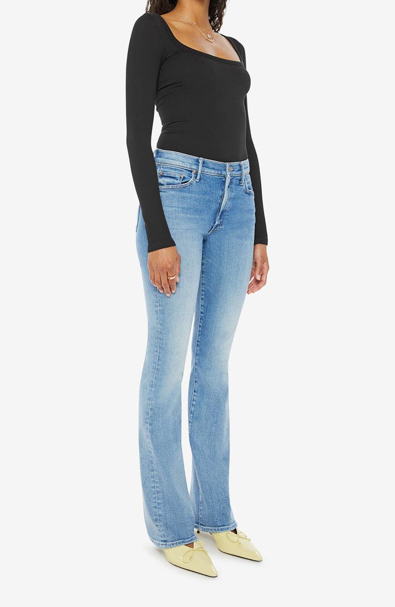 MOTHER The Outsider Sneak Mid Rise Bootcut Jeans, Alternate, color, 