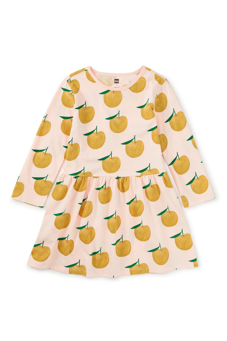 Long Sleeve Skirted Dress, Main, color, Asian Pear