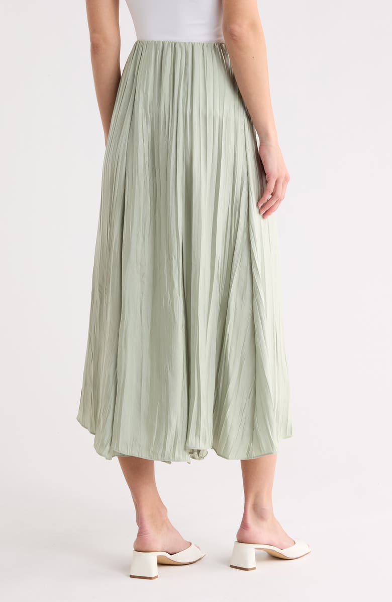 Vince Crinkled Maxi Skirt, Alternate, color, Jade Water