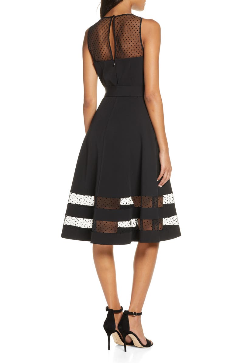 Eliza J Sleeveless Fit & Flare Party Dress, Alternate, color, 