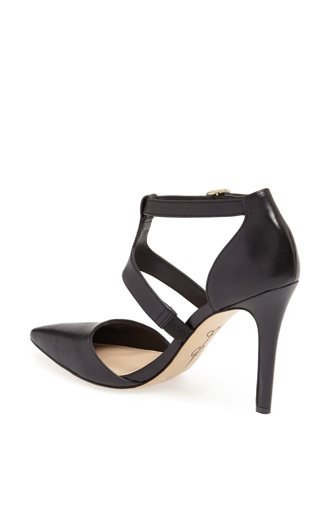 'Campsonne' Pump, Alternate, color, BLACK/ BLACK