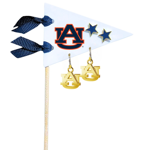 Auburn University Pennant Pair Earring Set