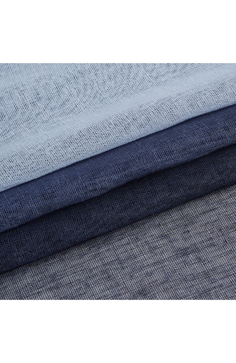 DAINTY HOME Shadow Set of 2 Ombré Sheer Panel Curtains, Alternate, color,