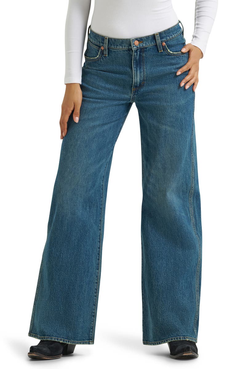 Wrangler Low Rise Baggy Jeans, Main, color, Stormy Indigo