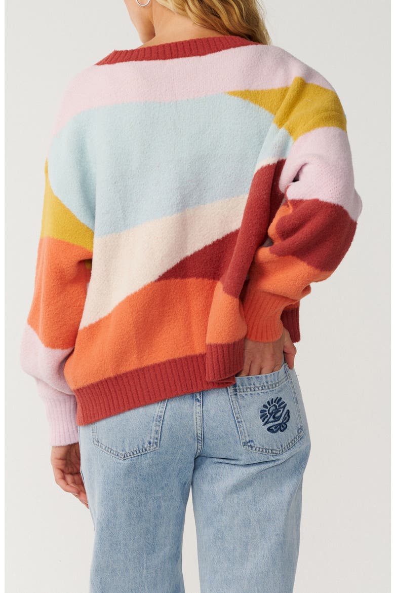 Surf Revival Jacquard Cardigan, Alternate, color, MULTICOLOR