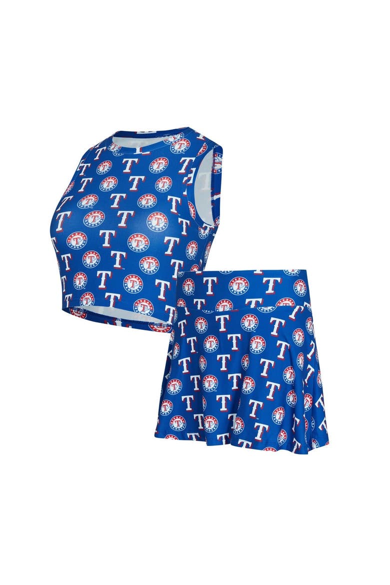 Women's Concepts Sport  Royal Texas Rangers Knit Tank Top & Skort Set, Alternate, color, Royal