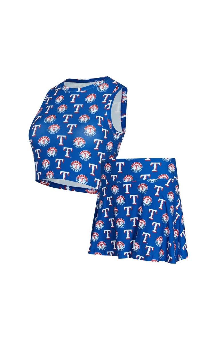 CONCEPTS SPORT Women's Concepts Sport Royal Texas Rangers Knit Tank Top & Skort Set, Alternate, color, Royal