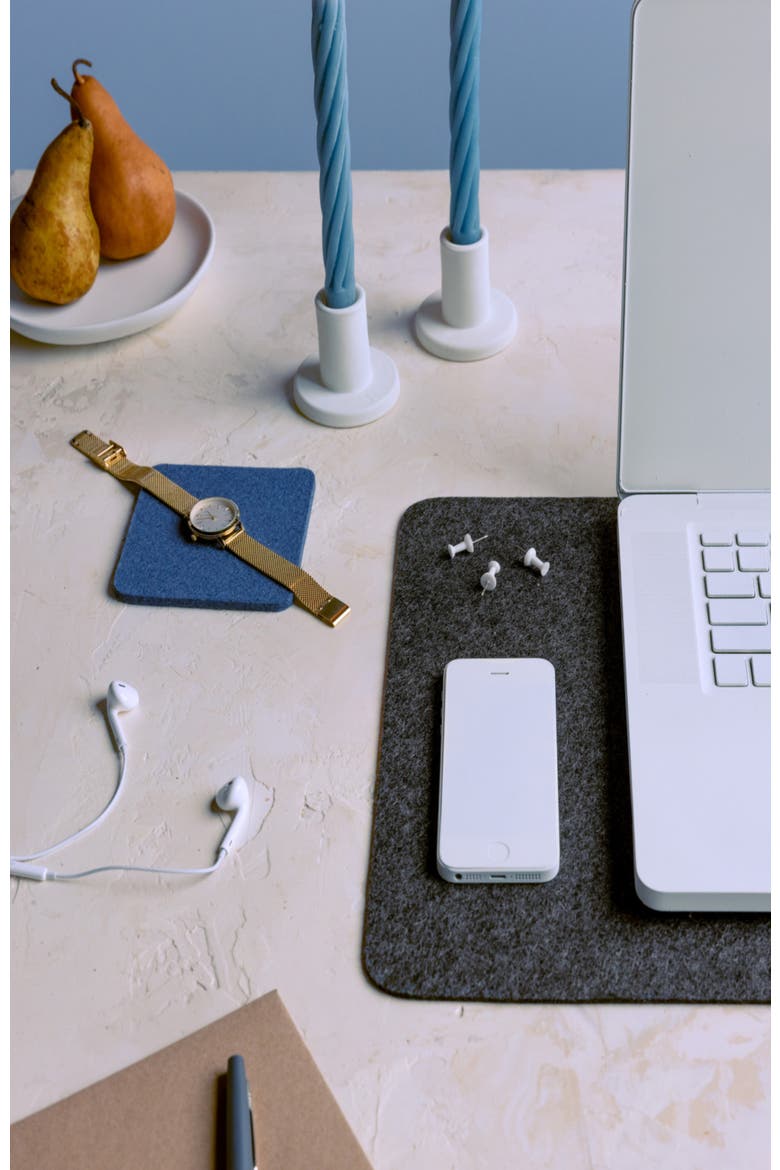 Mosen Merino Wool Medium Desk Pad, Alternate, color, Charcoal