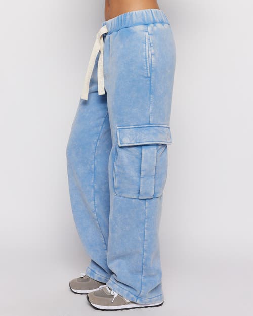 Samii Ryan Believe Cargo Sweatpants In Blue
