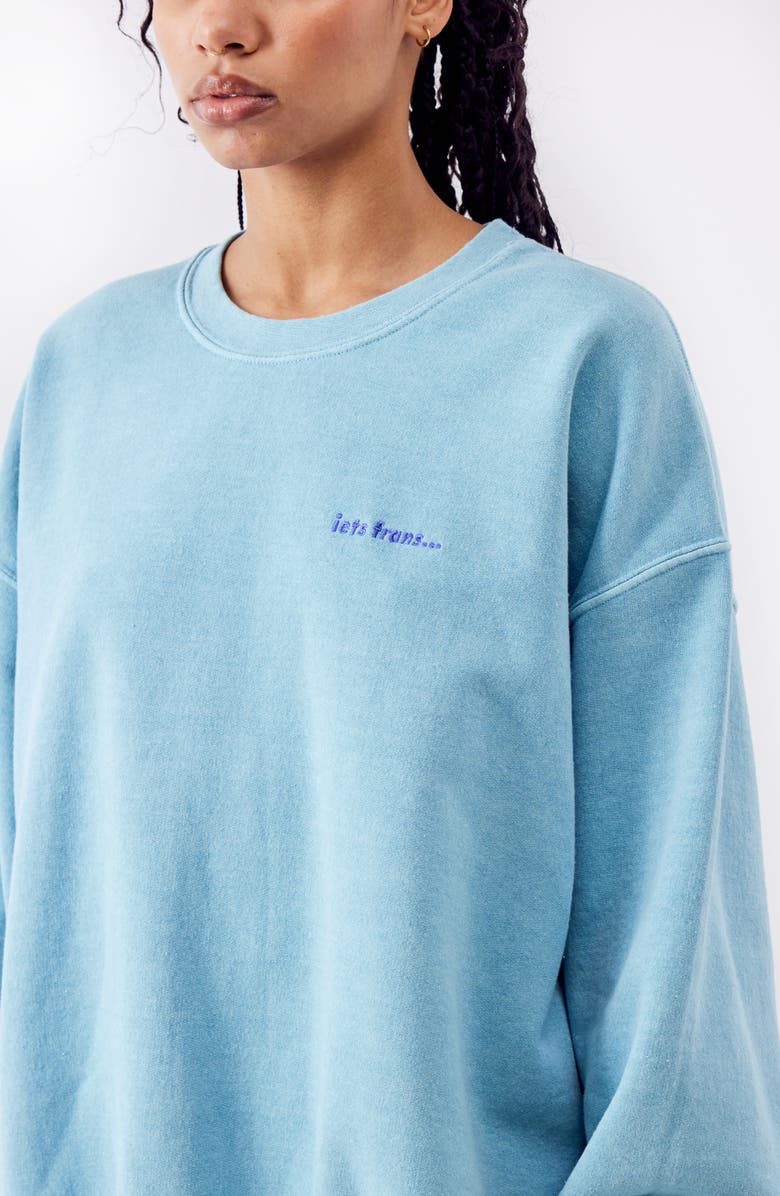 Iets Frans If Crewneck Sweatshirt, Alternate, color, Still Water