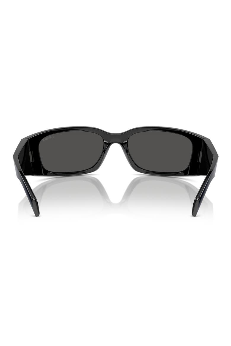60mm Symbole Butterfly Sunglasses, Alternate, color, BLACK