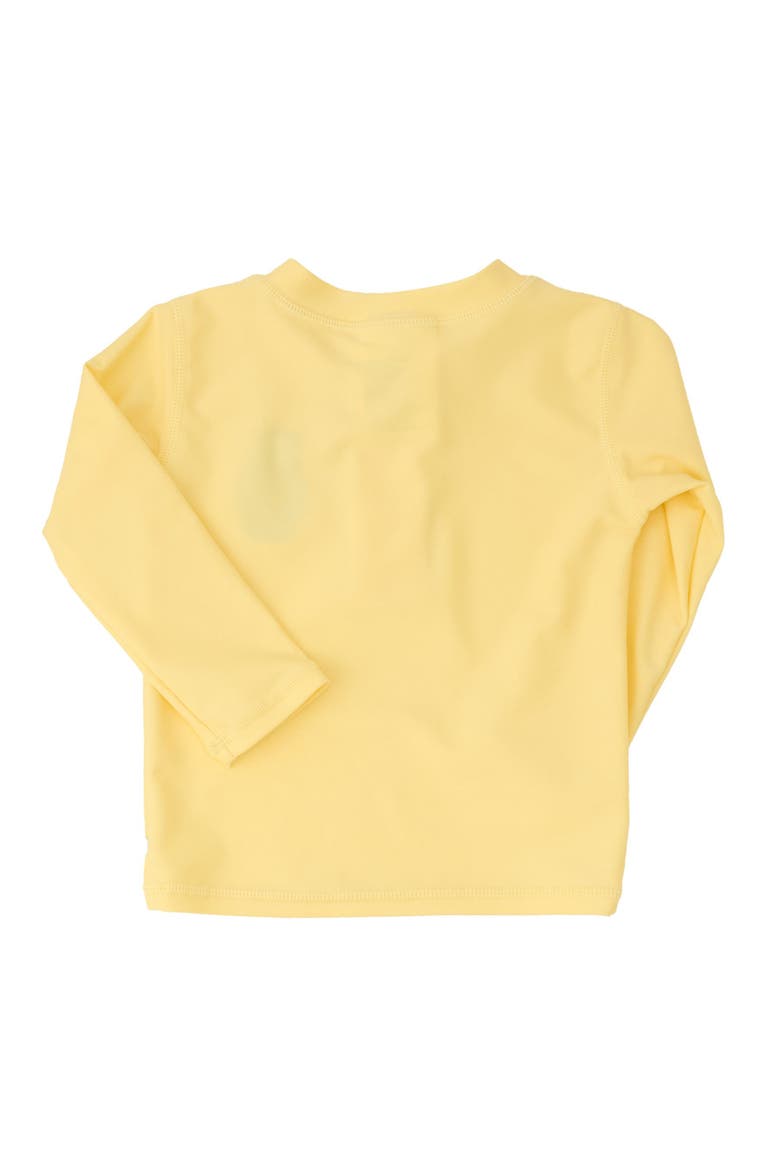 Care Bears Applique Long Sleeve Zipper Rash Guard, Alternate, color, Grumpy Bear Care Bears