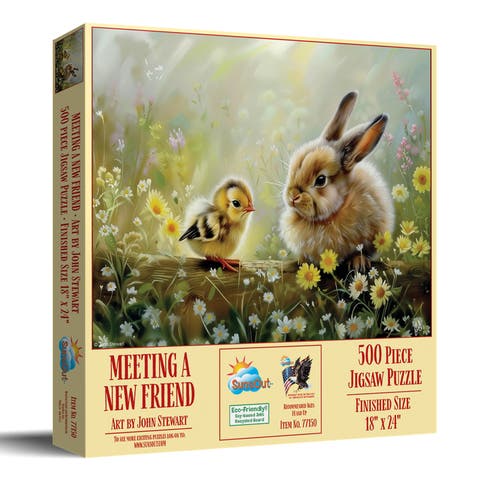 Meeting a New Friend 500 piece Jigsaw Puzzle for Adults