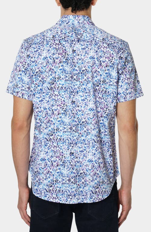 ROBERT GRAHAM ROBERT GRAHAM ABSTRACT PRINT COTTON SHORT SLEEVE BUTTON-UP SHIRT