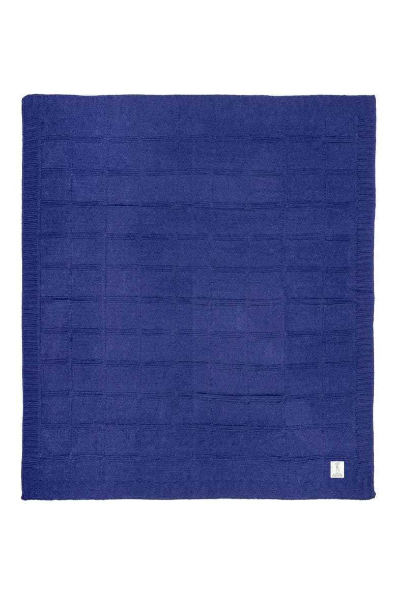 Pointelle Knit Throw Blanket, Main, color, INK