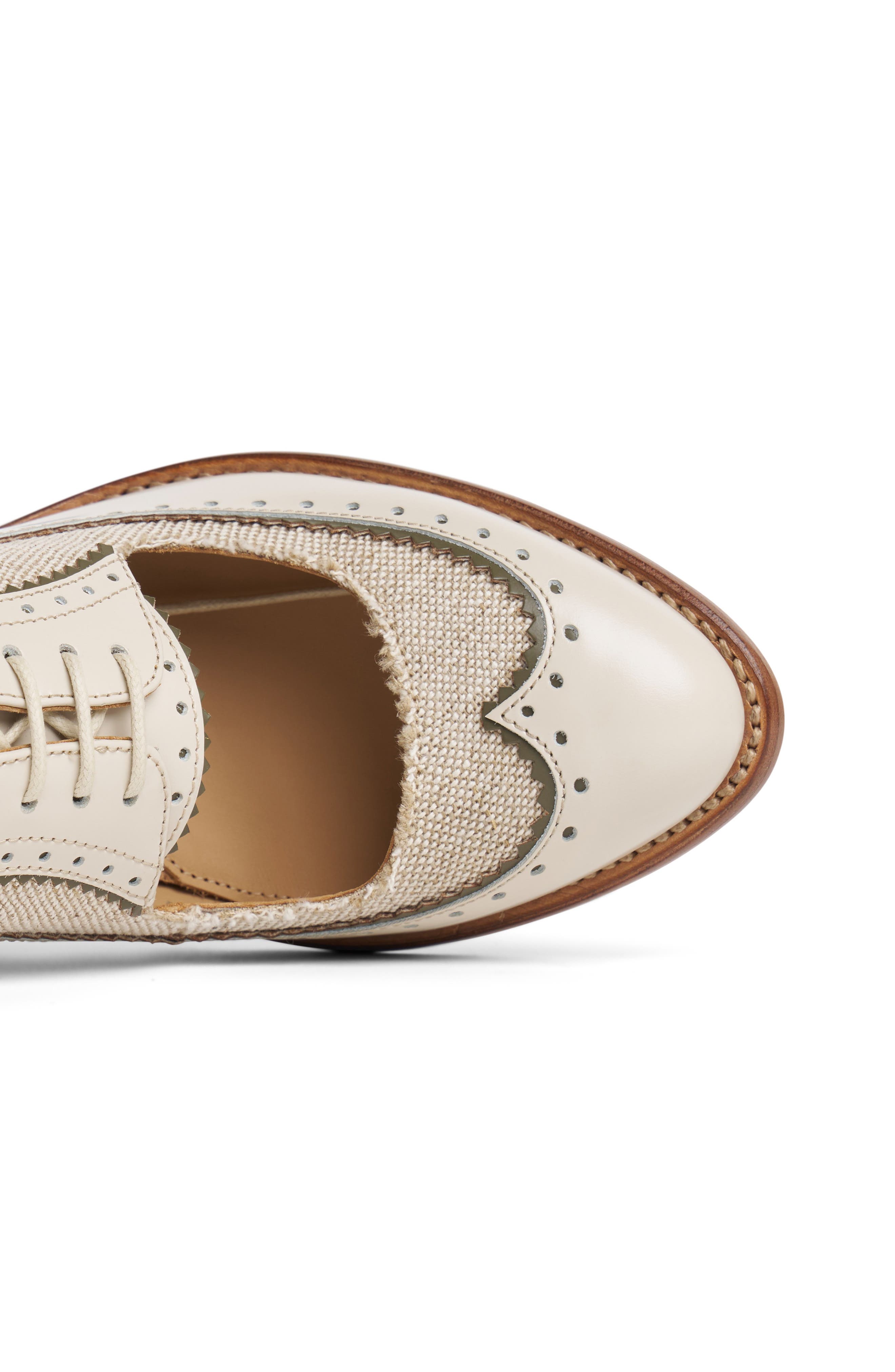 THE OFFICE OF US Mrs. Bianca Wingtip Pump, Alternate, color, Ecru