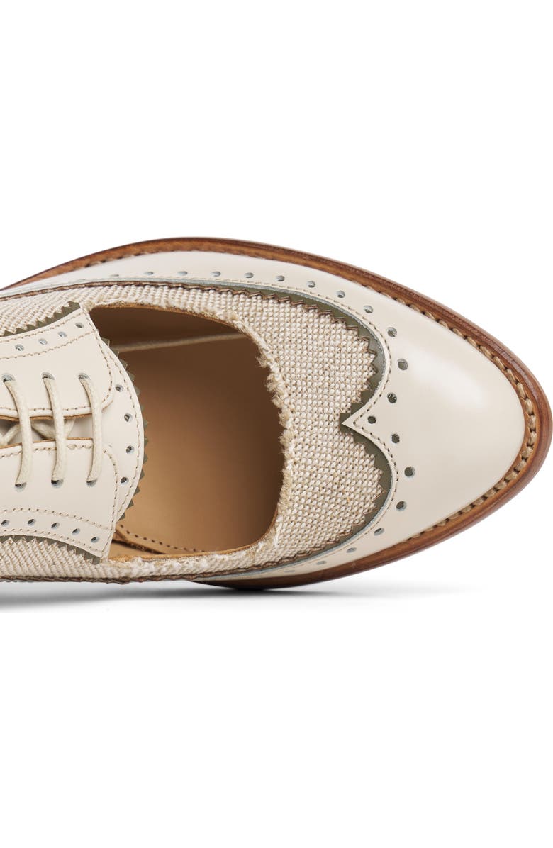 THE OFFICE OF US Mrs. Bianca Wingtip Pump, Alternate, color, Ecru