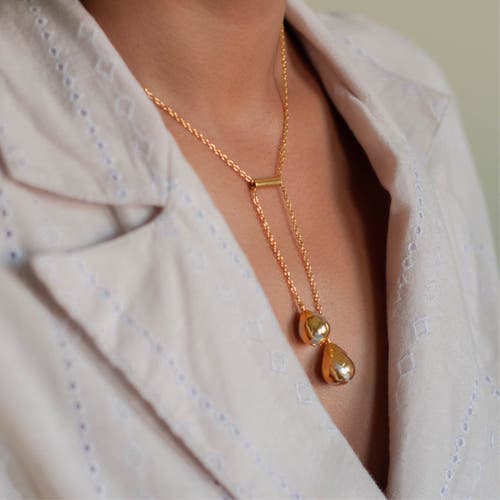 Dhwani Bhansal Boond Pendant In White Rhodium Plated