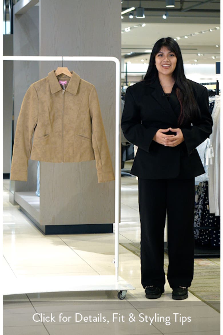 Cozette Faux Leather Jacket video