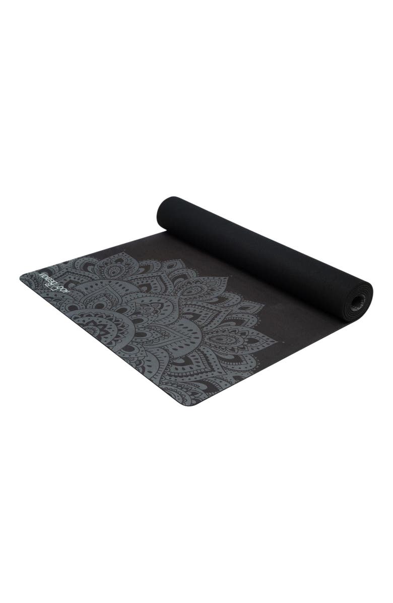 Yoga Design Lab Combo Yoga Mat 5.5mm- 2-in-1, Alternate, color, Mandala Black