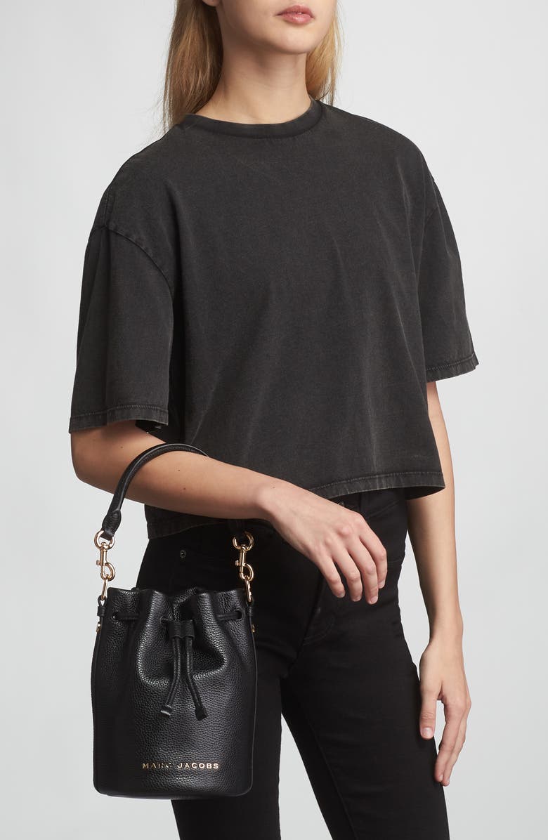 Marc Jacobs Leather Bucket Bag, Alternate, color,