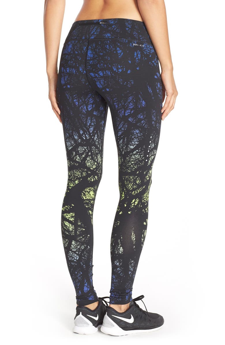 Nike Dri-FIT Print Running Tights, Alternate, color, 