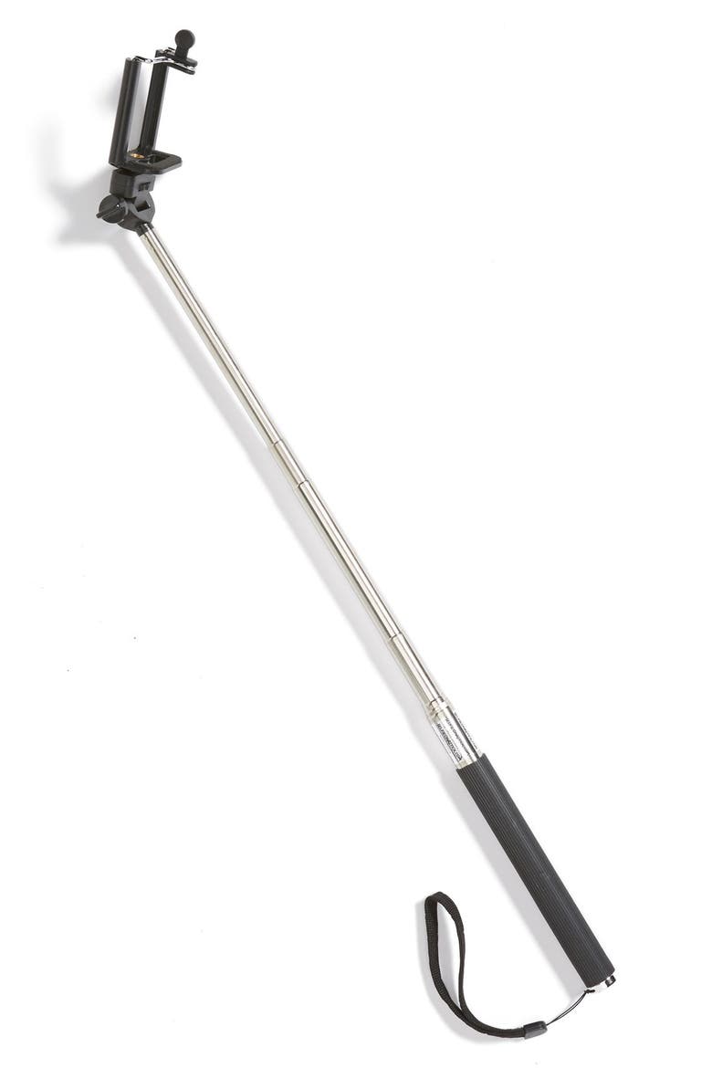 Extendable Selfie Stick, Main, color, BLACK