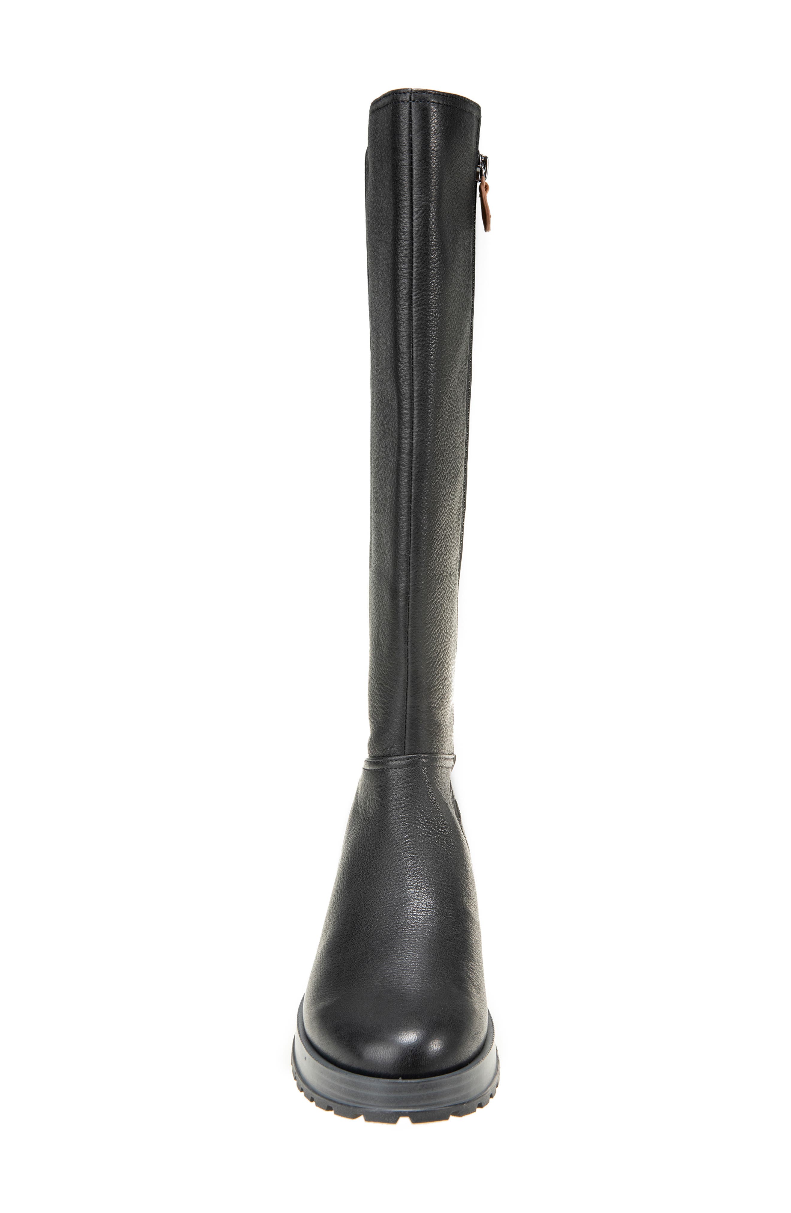 Prescila Knee High Boot, Alternate, color, BLACK LEATHER
