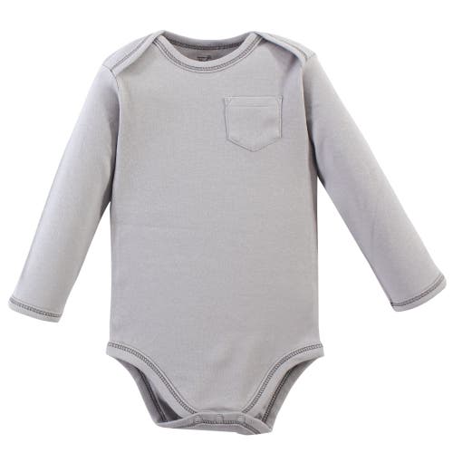 Touched By Nature 5pk Long Sleeve Organic Bodysuits In Multi