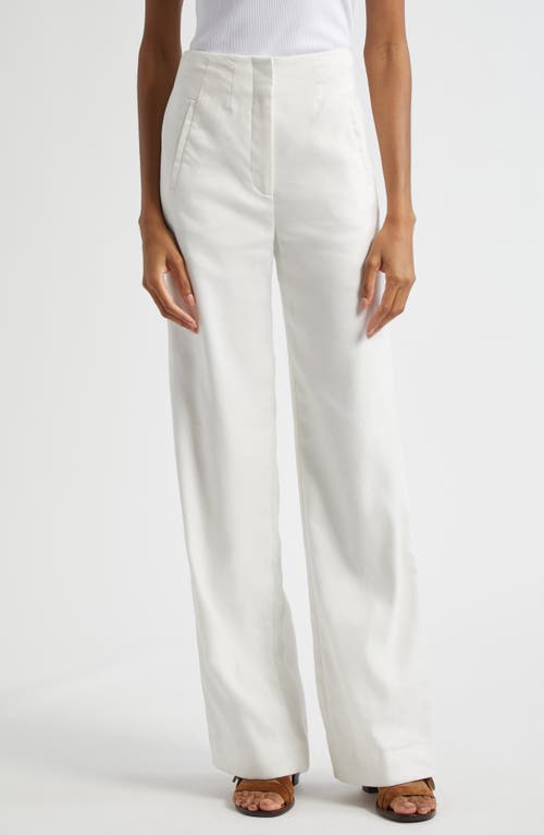 Veronica Beard Tonelli Tuxedo-stripe Pant In Off White In Off White