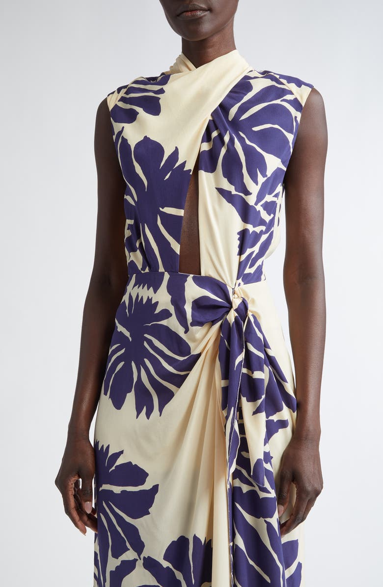 Johanna Ortiz City Wonders Silk Crêpe de Chine Maxi Dress, Alternate, color, 