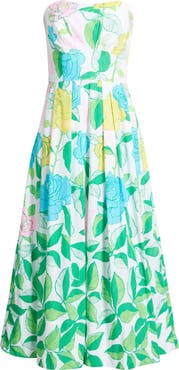 Lilly Pulitzer® Kenni Floral Print Strapless Dress