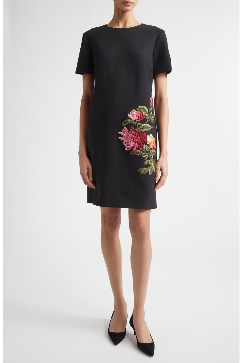 embroidered floral shift dress Coast Women's Muse Embroidered Mesh Shift Dress in Pink
