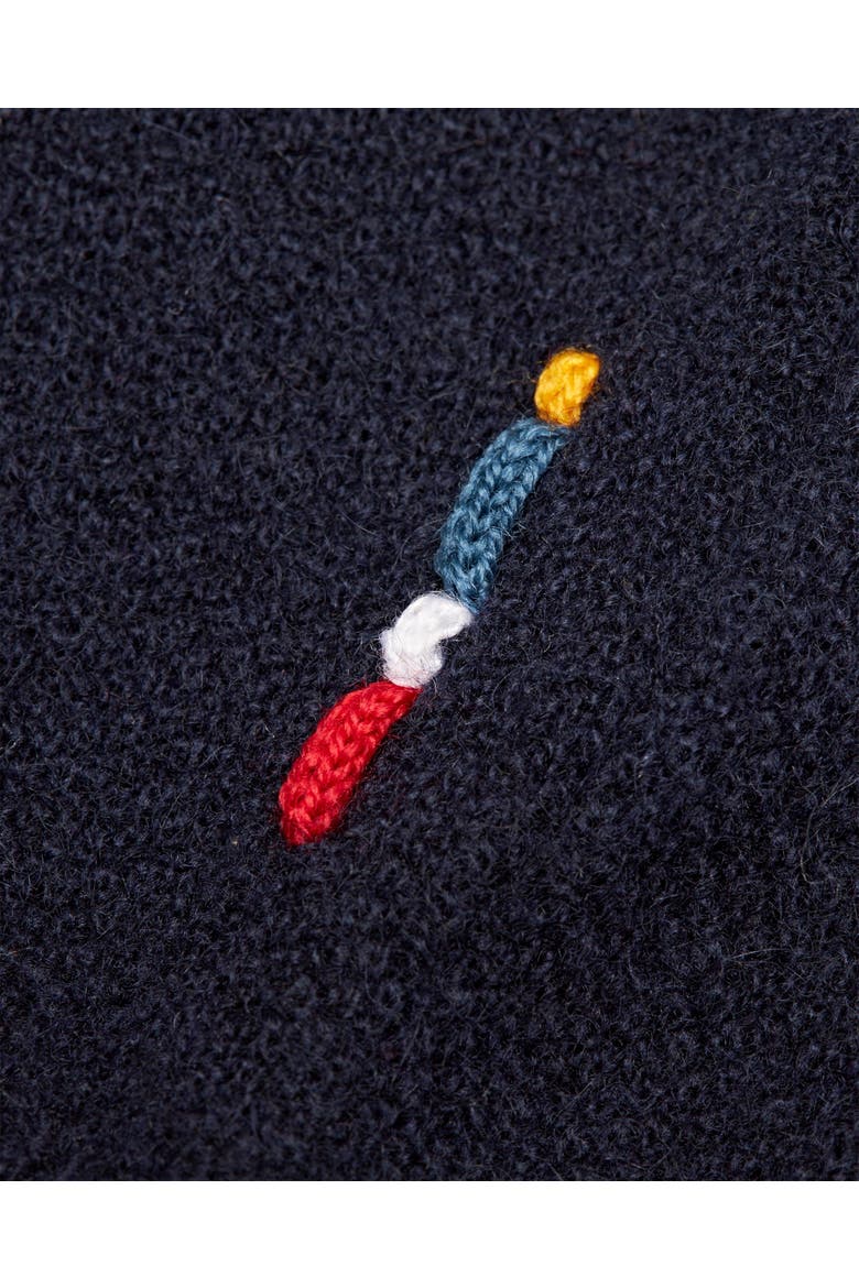 Bruno Cashmere Waffle Stitch Jumper, Alternate, color, NIGHT IRIS