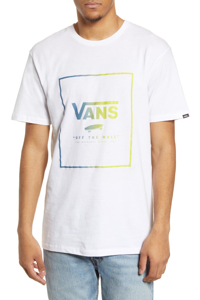 Print Box T-Shirt, Main, color, WHITE-SULPHUR SPRING