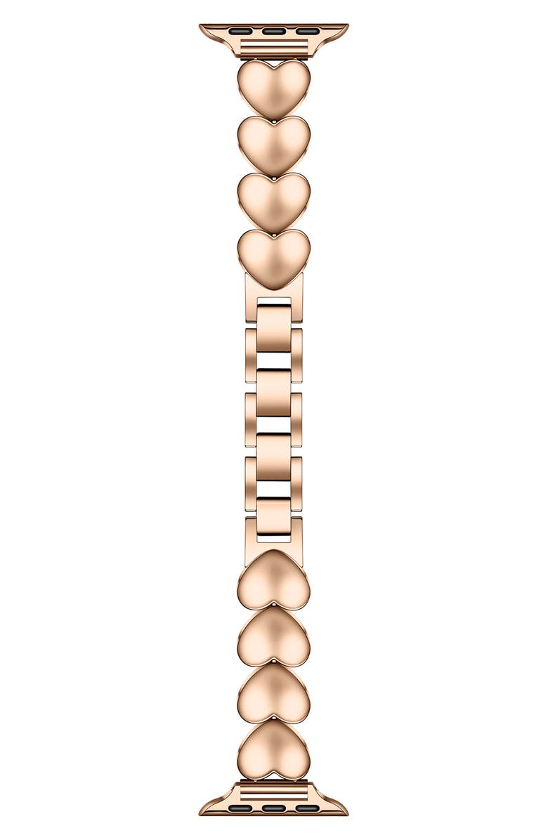 The Posh Tech Aphrodite 38mm Apple Watch<sup>®</sup> Bracelet Watchband, Main, color, Rose Gold