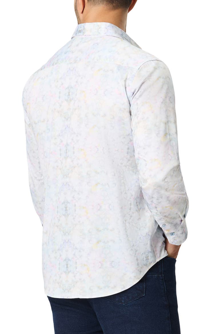 Dewitt Long Sleeve Button Front Shirt, Alternate, color, MULTI