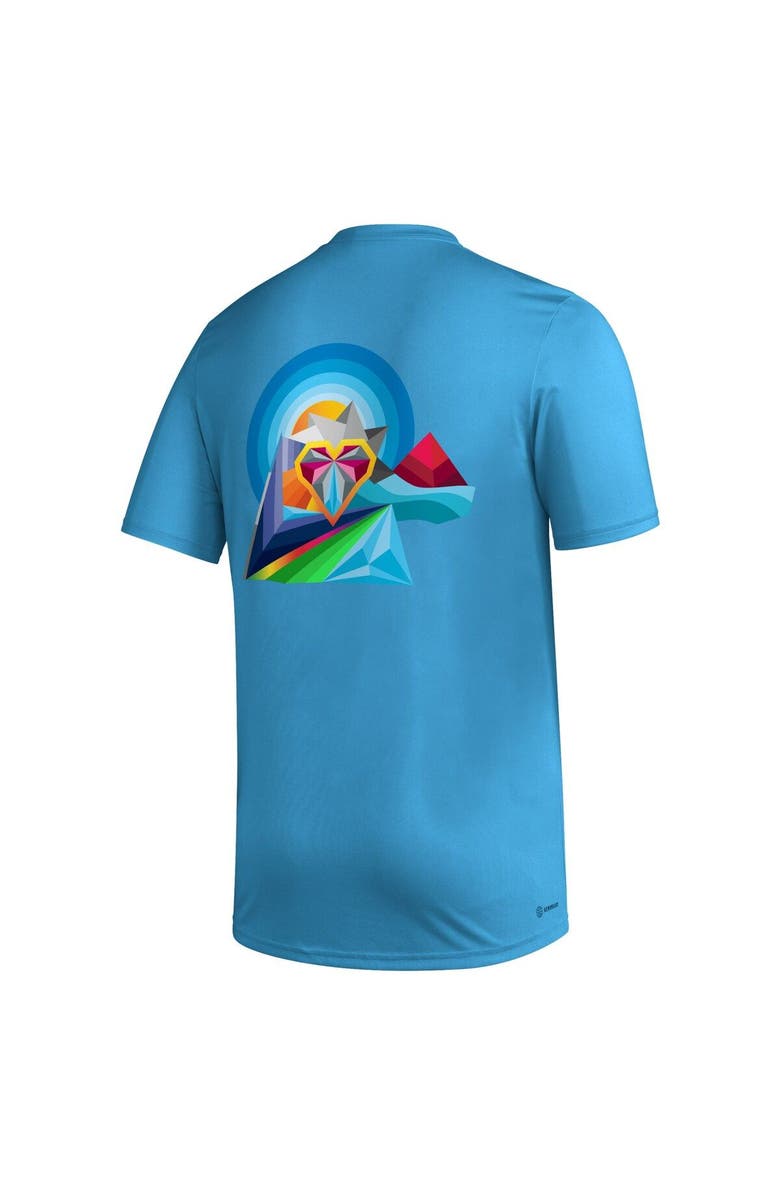 adidas Men's adidas Sky Blue Colorado Rapids Team Jersey Hook AEROREADY T-Shirt, Alternate, color, Light Blue