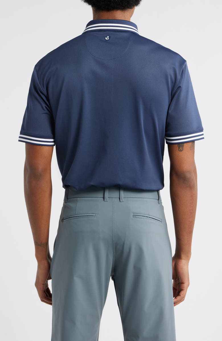Swannies Thatcher Tipped Performance Polo, Alternate, color, Navy