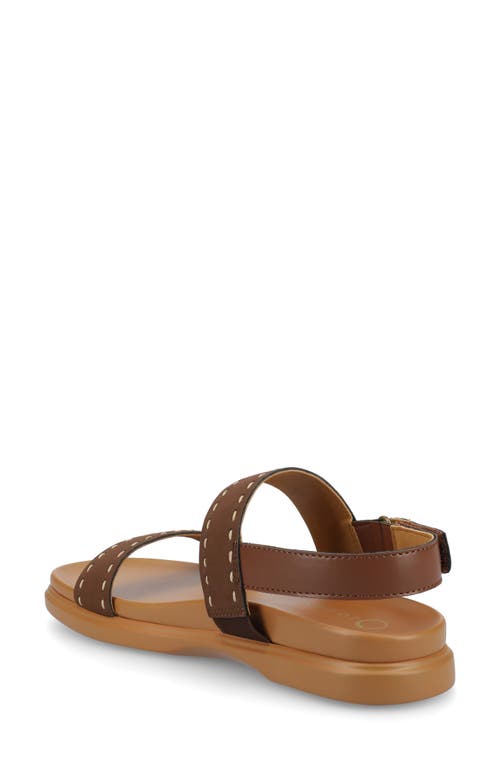 Journee Collection Milie Platform Sandal In Brown