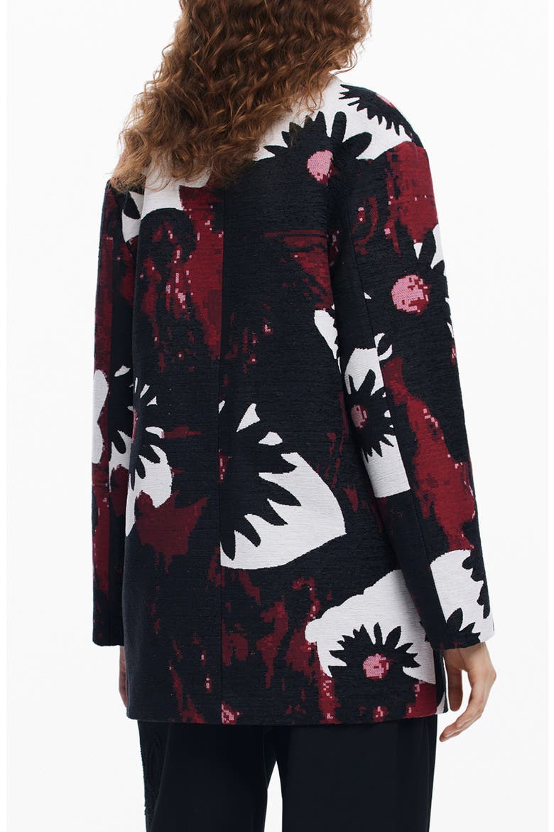 Daisy Jacquard Blazer, Alternate, color, RED