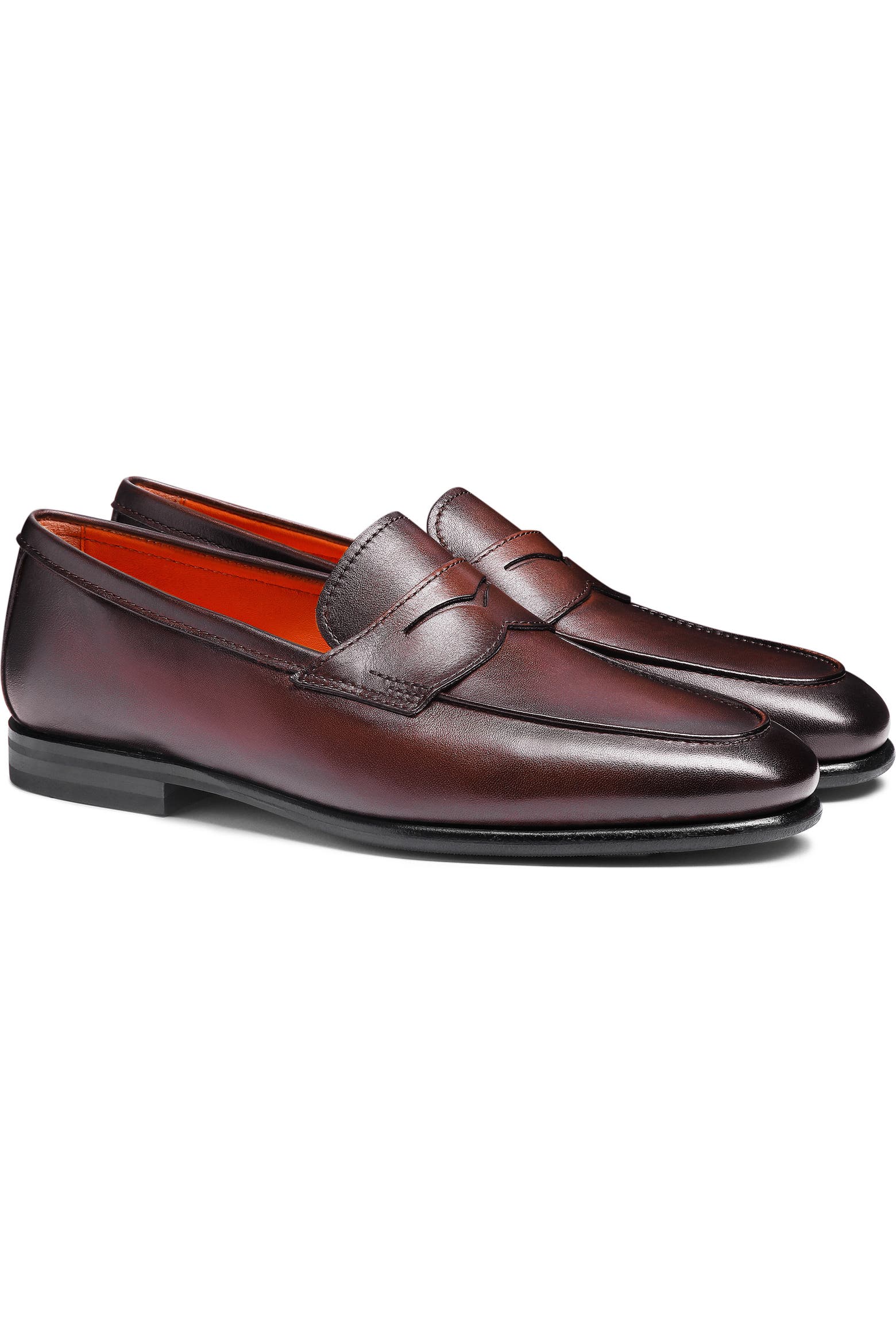 Burnish Color Code Santoni Carlos Penny Loafer (Men) | Nordstrom