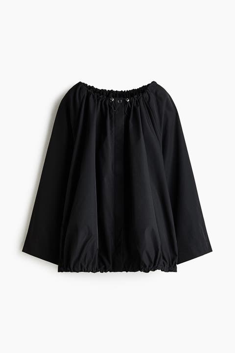 Drawstring-detail Windbreaker